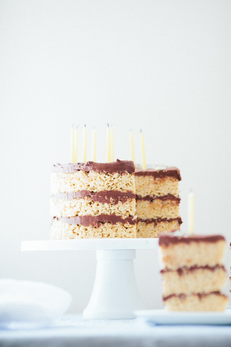 Rice Krispie Treat Cake